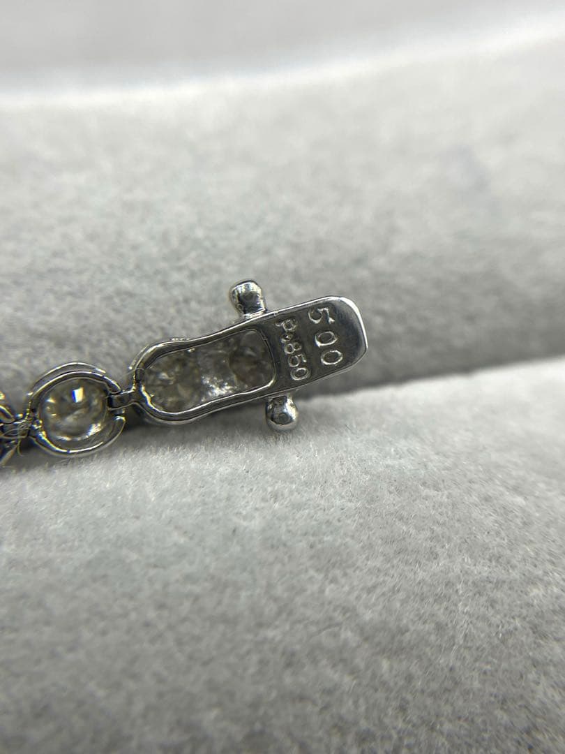 最終交渉可JA79★最高級 ダイヤ5ct pt テニスブレス鑑別付