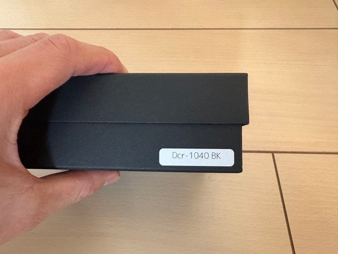 池之端銀革店　ブラック 三つ折り財布