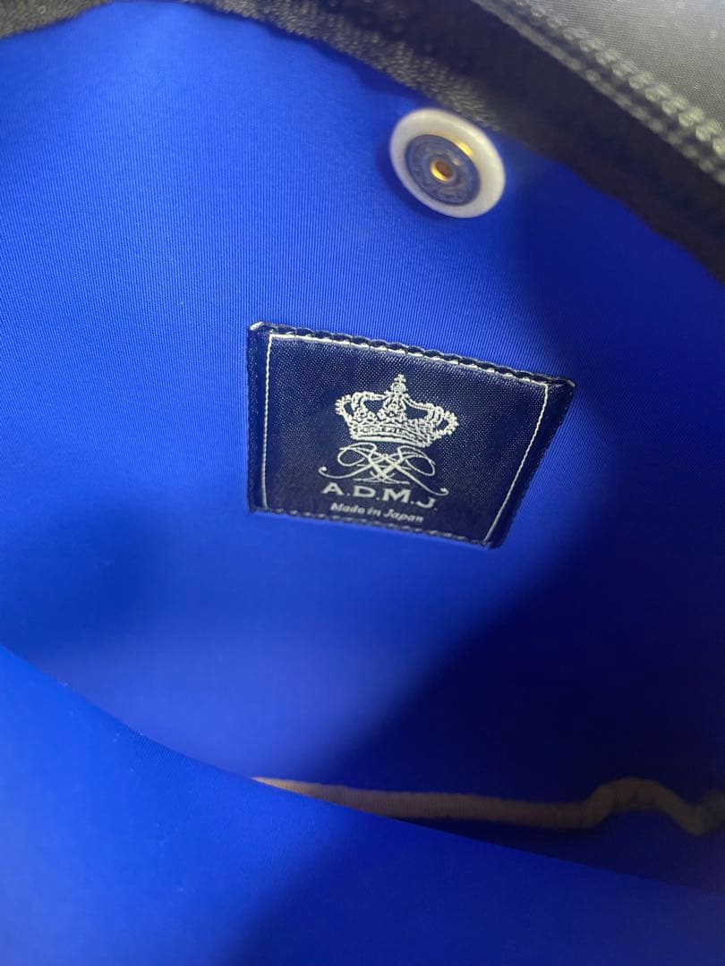 Peaceful刺繍トートバッグ ブラック　ADMJ