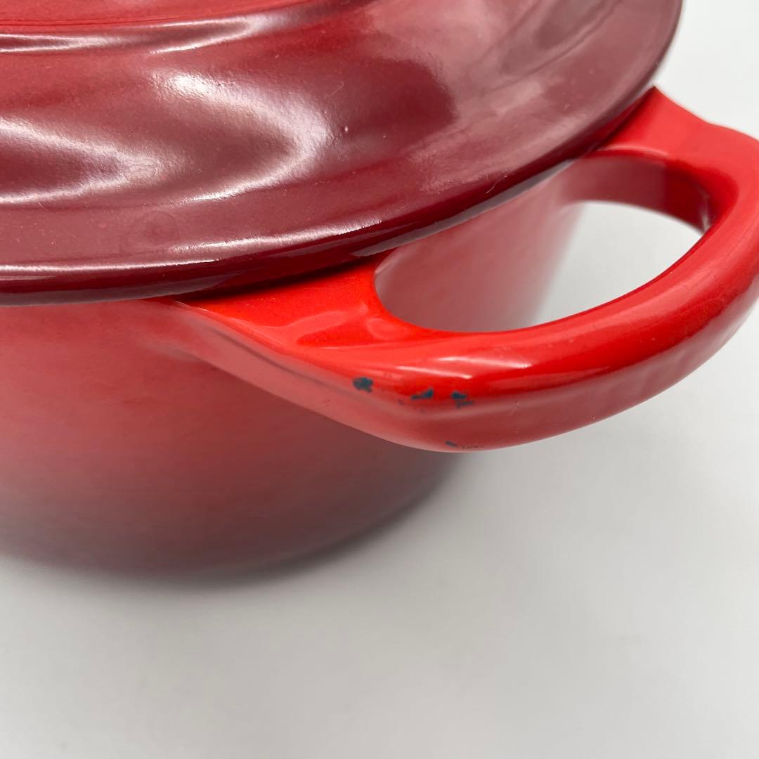 LE CREUSET ココット　オーバル　27cm チェリーレッド　両手鍋