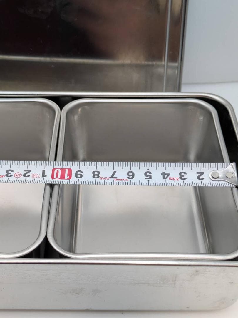 角型キッチンポット14ℓ＆4連ステンレス薬味入れセット