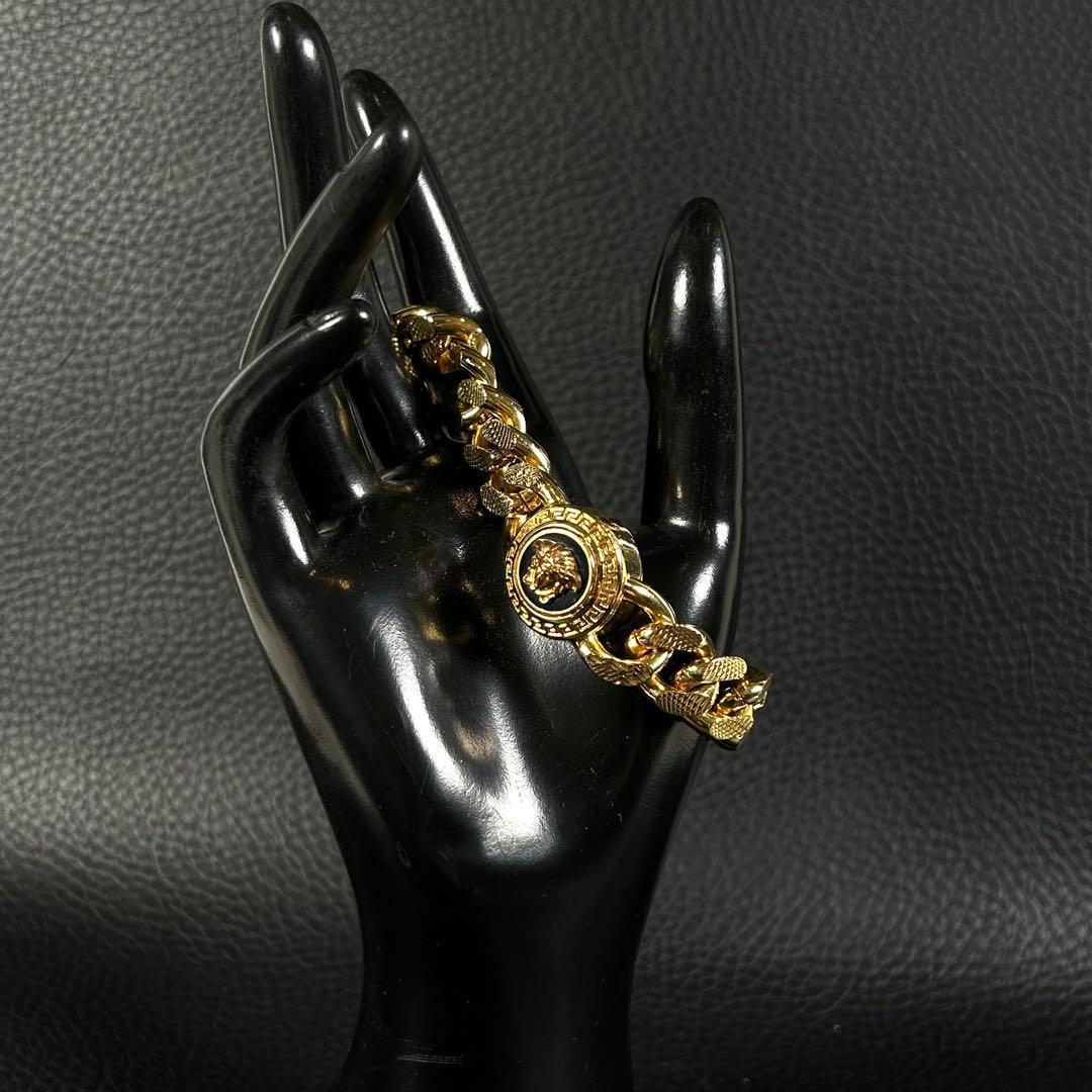 VERSACE ヴェルサーチ メデューサ 喜平 チェーン ブレスレット バングル