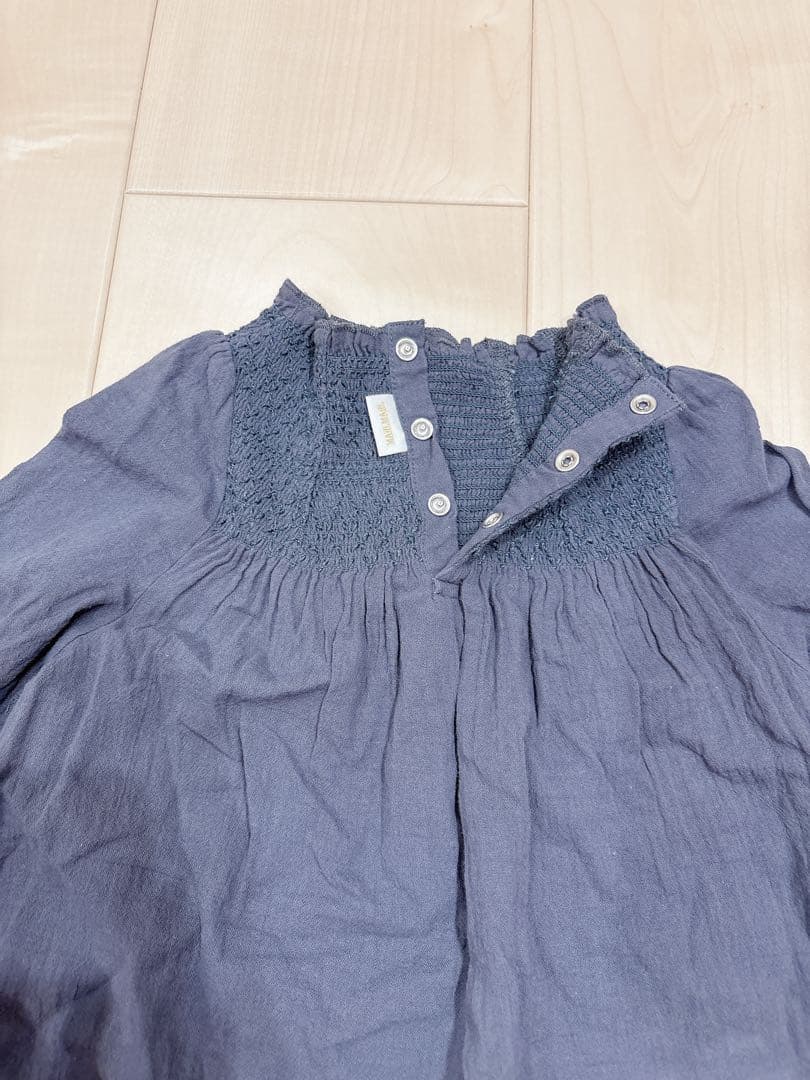 【マールマール】シャーリングワンピース【70-90cm】