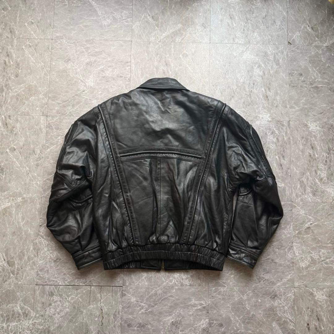 Vintage lamb leather jacket 短丈　本革　羊革