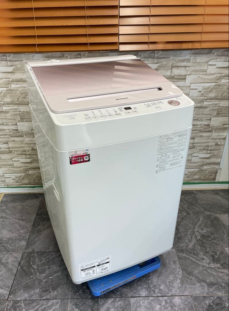 SHARP シャープ 7kg 全自動電気洗濯機 ES-GV7H-P 2024年製