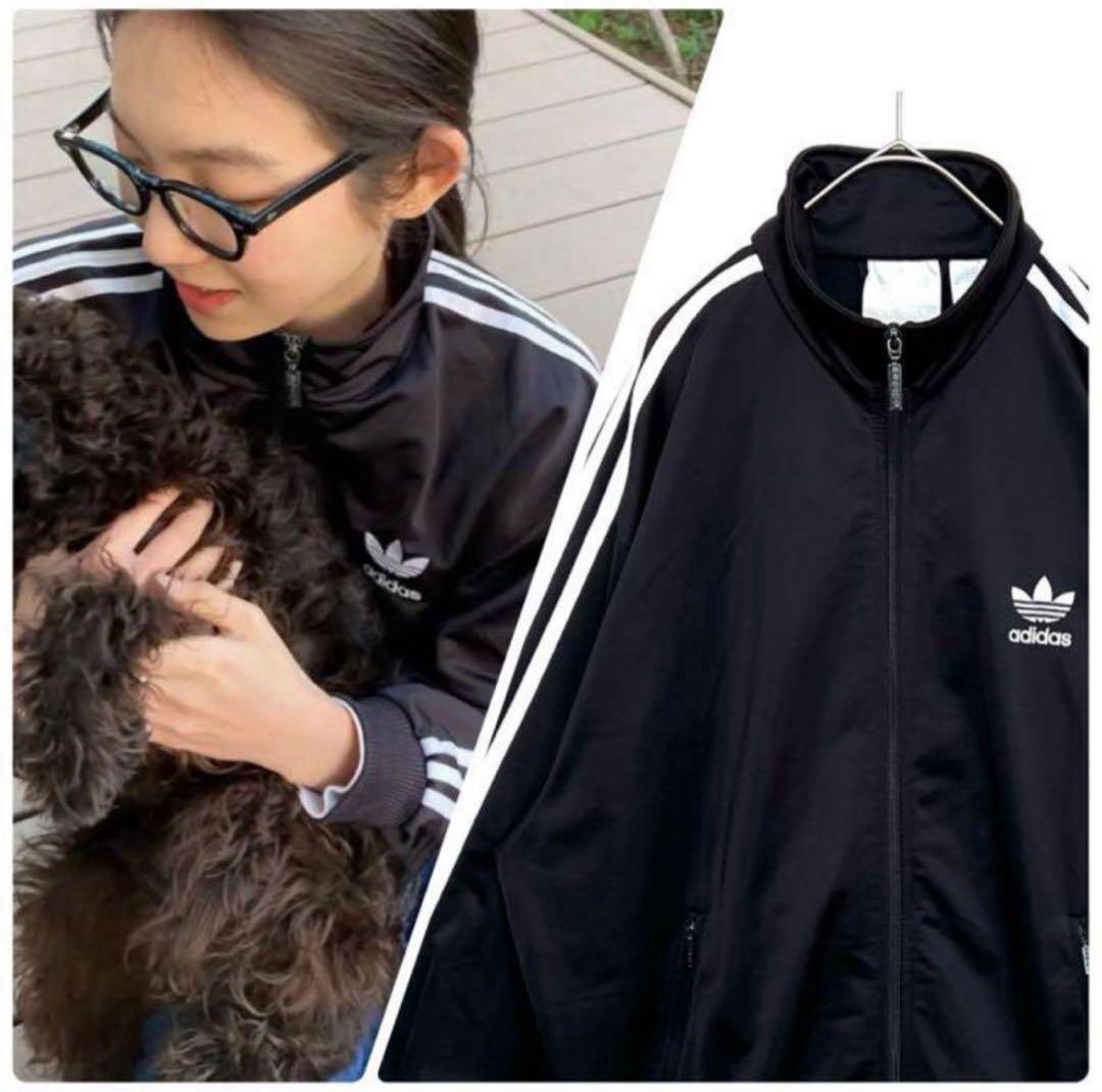 【在原みゆ紀着用】美品 90s adidas ジャージ M 相当 刺繍 古着