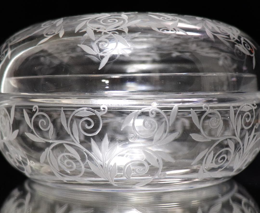 オールド・バカラ レアモデル 蓋物 小物入れ ボンボニエール ゴルフジュアン