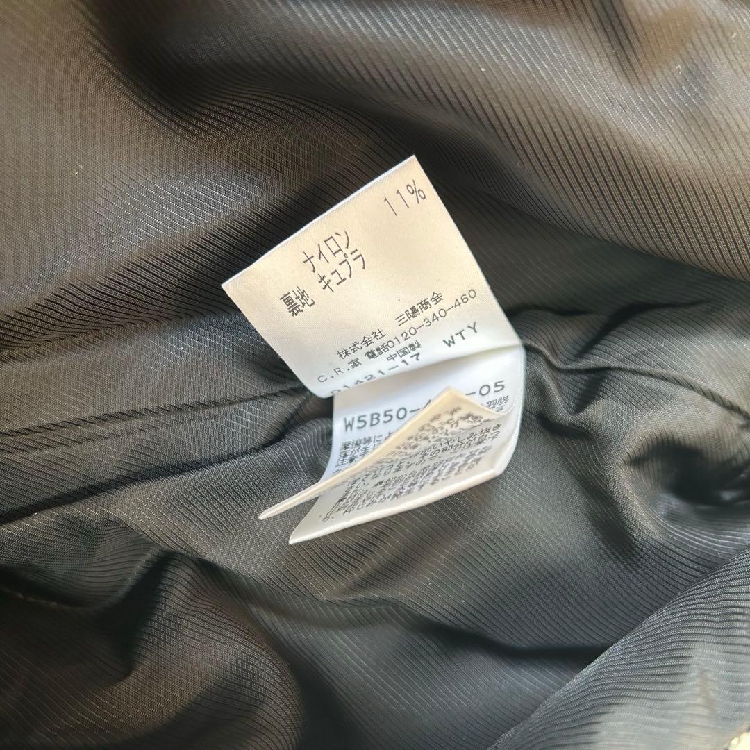 TO BE CHIC 千鳥格子柄ツイードトレンチコート シルクブレンド 40/L