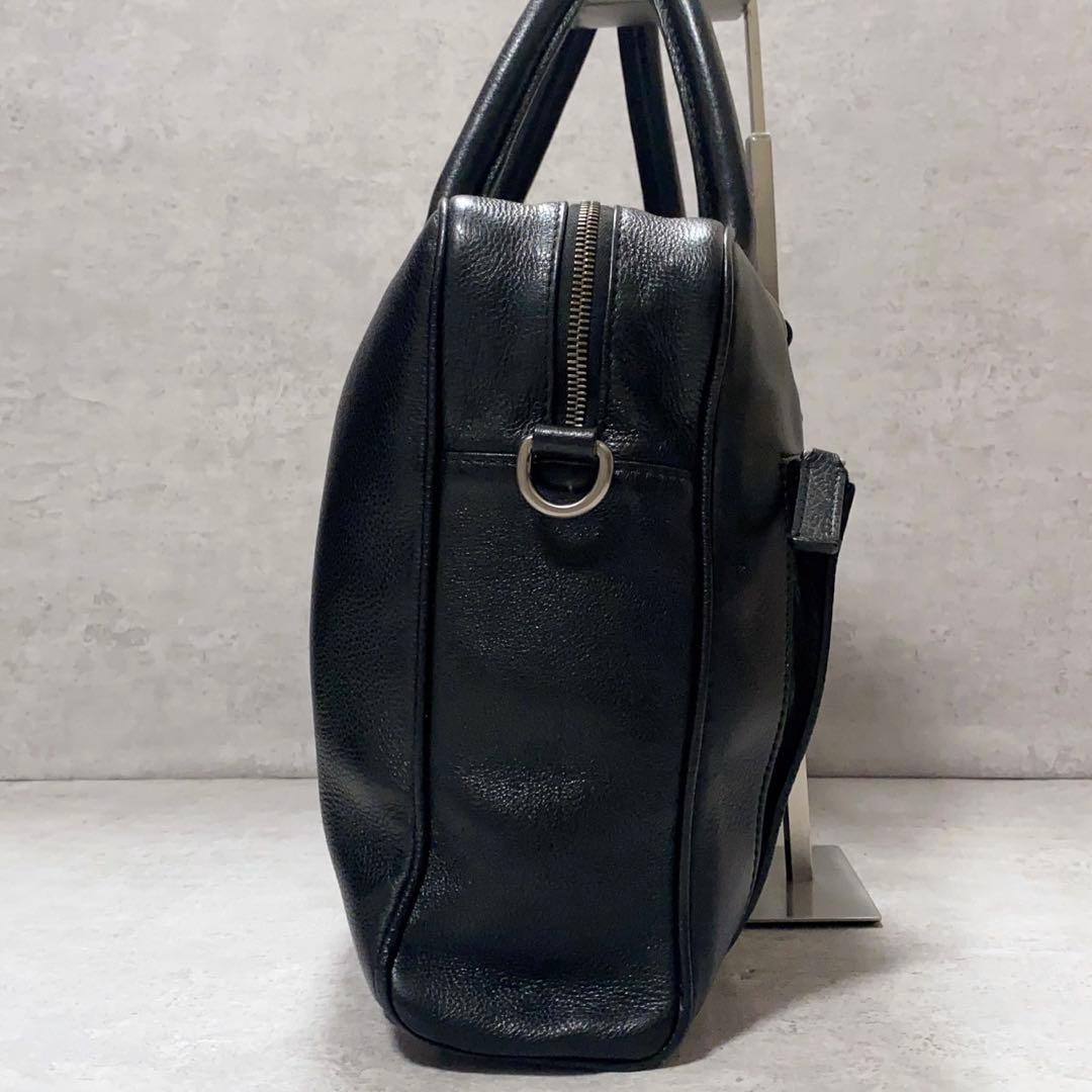 極美品✨ジョルジオアルマーニ トートバッグ 2way 大容量 A4収納 ブラック