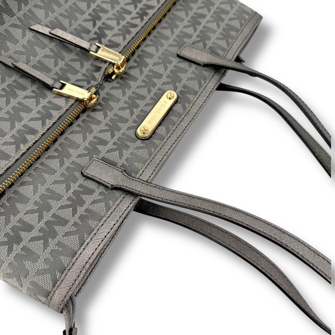 《極美品》マイケルコース トートバッグ MK刺繍 シグネチャー 肩掛け A4収納