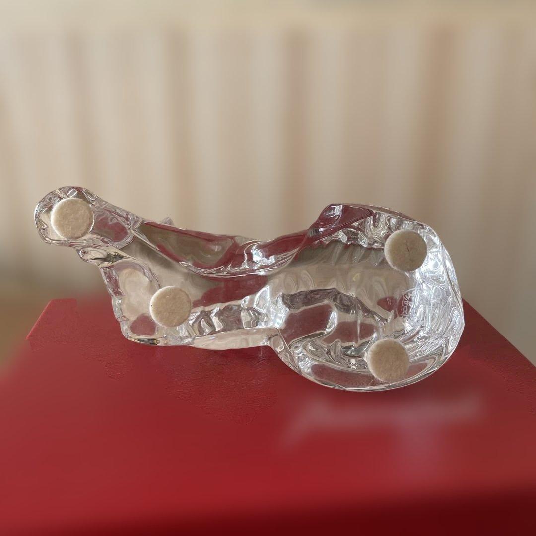 Baccarat クリスタル ライオン 置物　とら