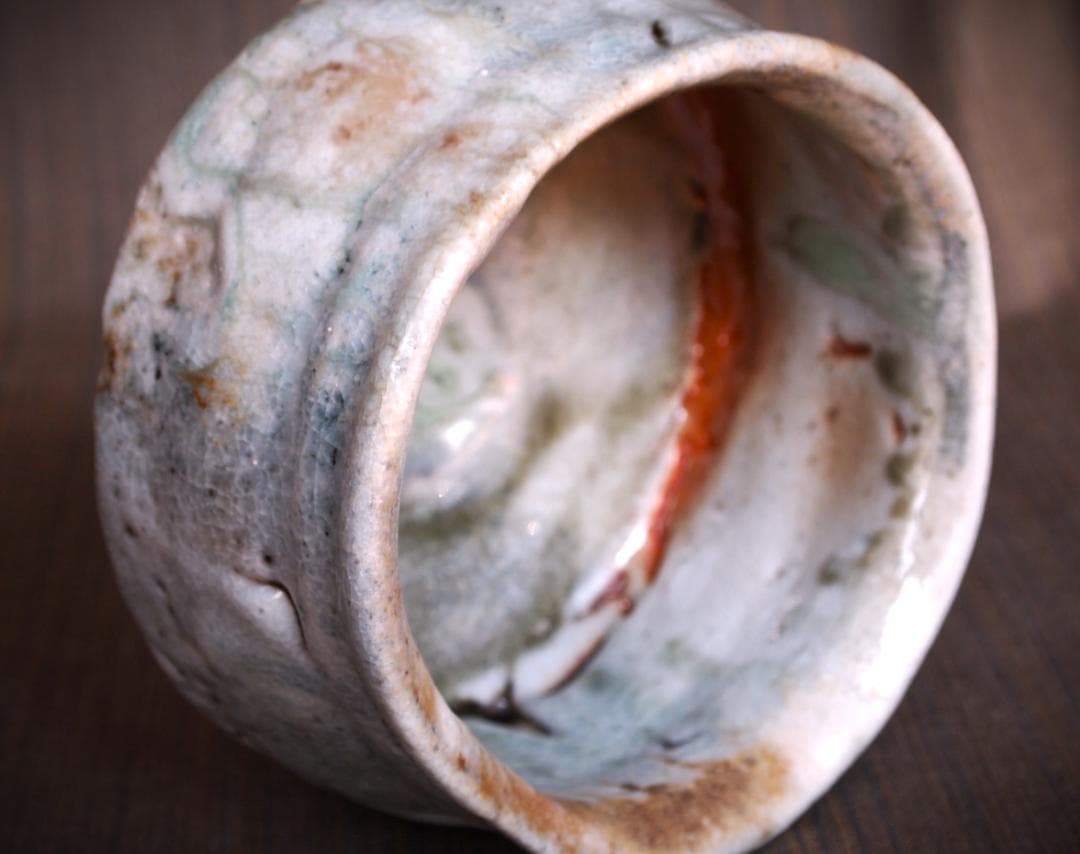 希少作★熊野九郎右衛門★熊志野茶碗★共箱・布・栞