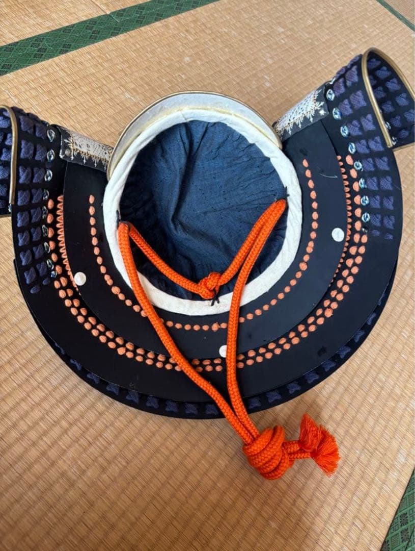 エリサ‼️美品！現代等身大甲冑　橙糸威黒桶胴具足