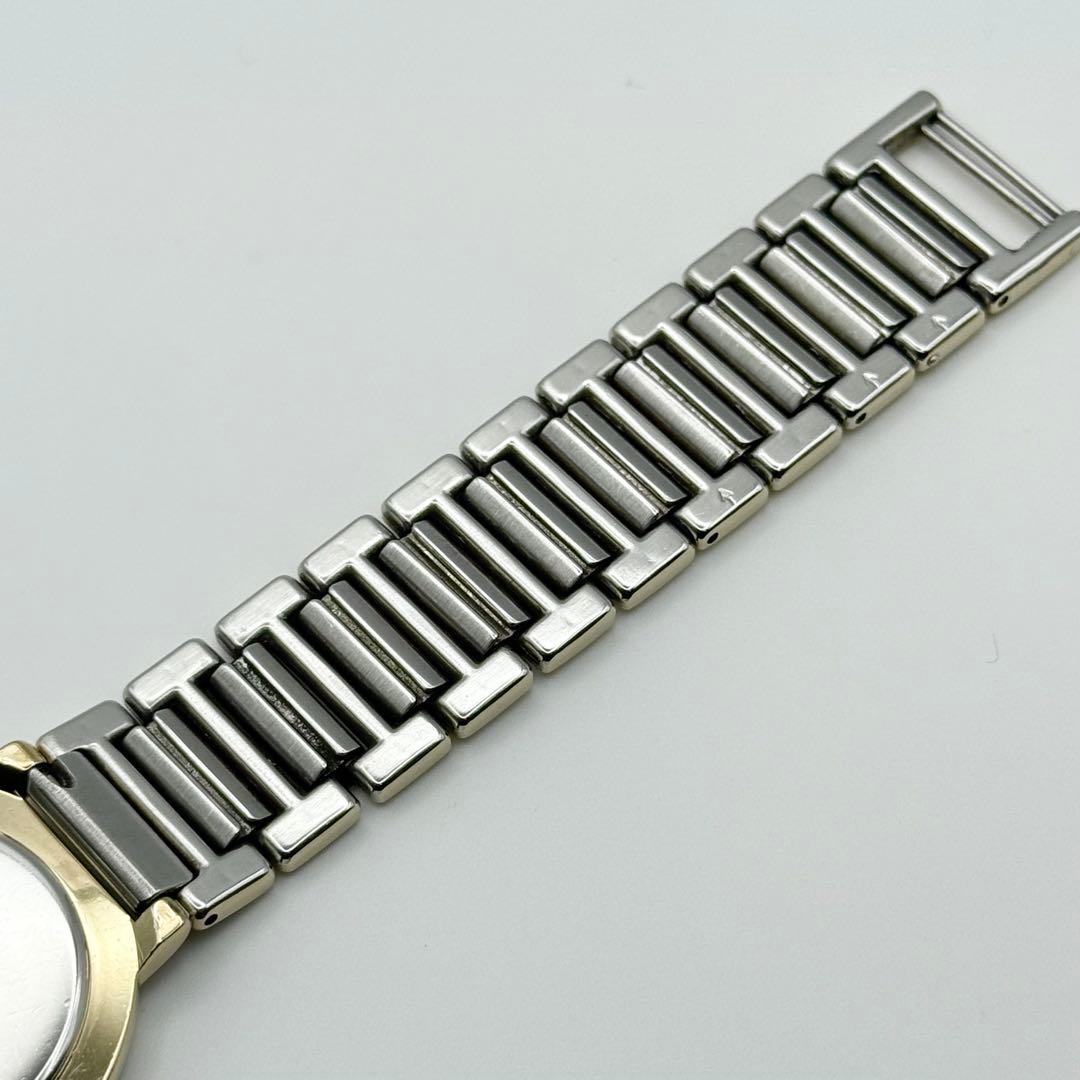 ✨新品電池・稼働✨サンローラン 腕時計 クォーツ ラウンド コンビ レディース