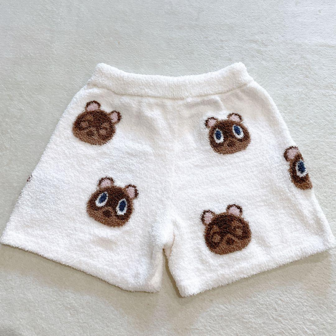 あつ森×ジェラピケ　つぶまめジャガードパーカ&ショートパンツSET　3点セット