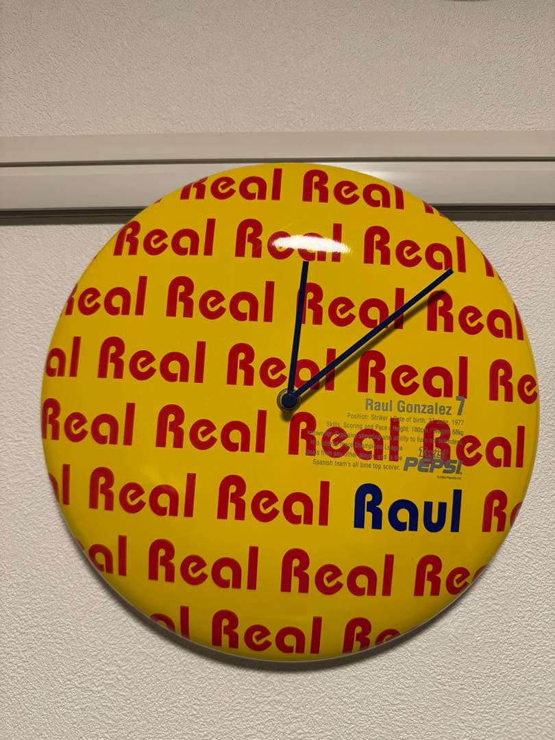 Pepsi 缶バッジ時計　サッカー