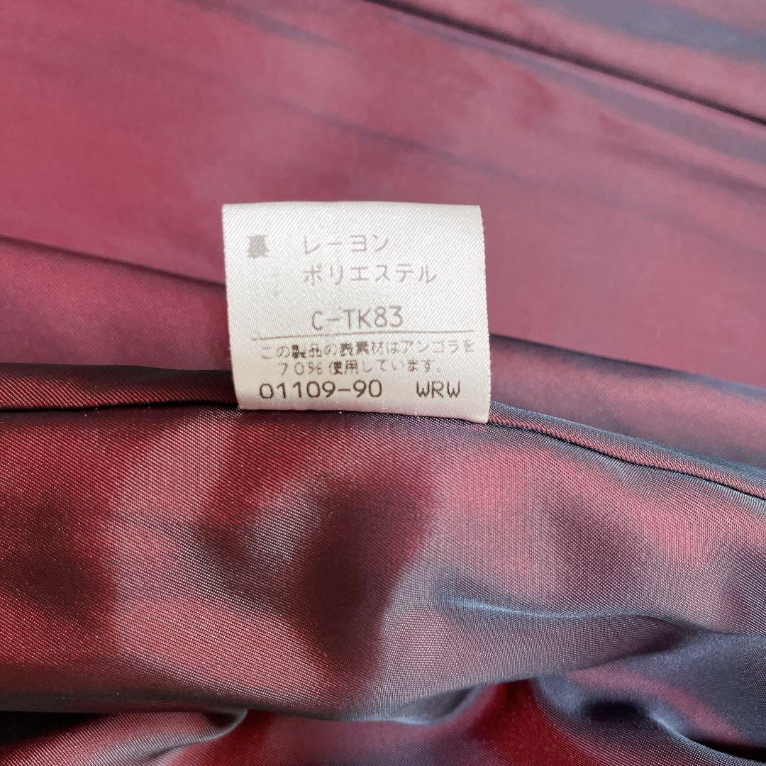 【美品】ポールスチュアート ロングコート ダッフル フード ウール 濃紺