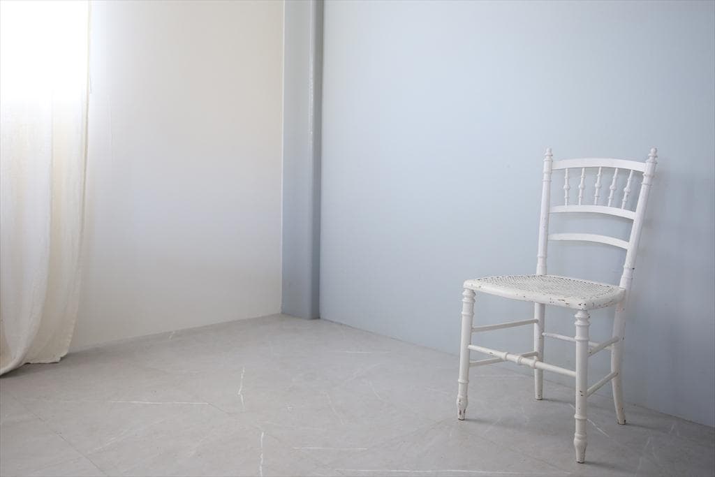 フランスアンティーク木製ベッドルームチェア/腰掛け椅子/寝室イス(89-18-3