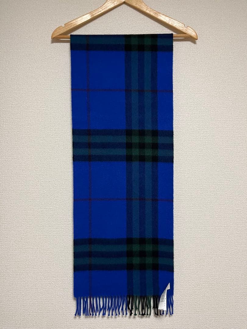 BURBERRY　バーバリー　マフラー　カシミア100％　ナイトアイビー　美品
