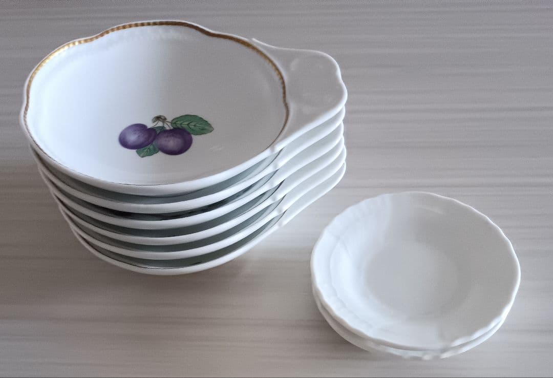 リチャードジノリ果物柄 取っ手付きレモン皿 8個セット