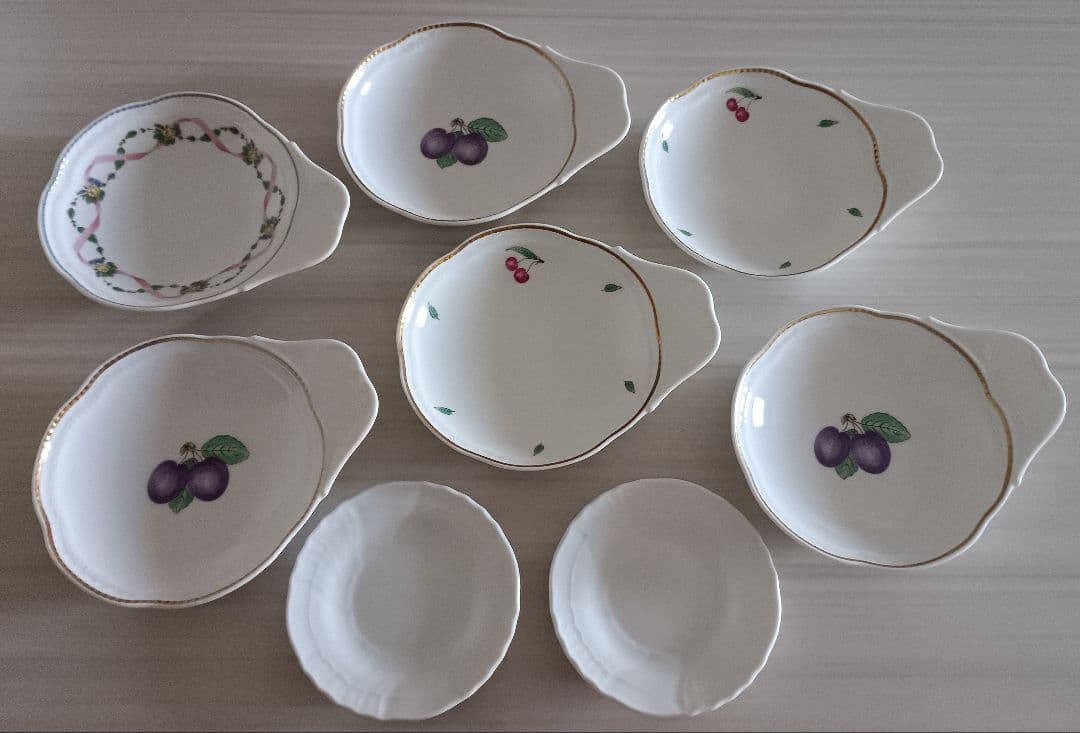 リチャードジノリ果物柄 取っ手付きレモン皿 8個セット