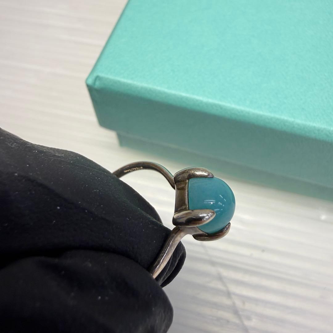 ☆ティファニー Tiffany☆ターコイズ 石付き 指輪 リング 925