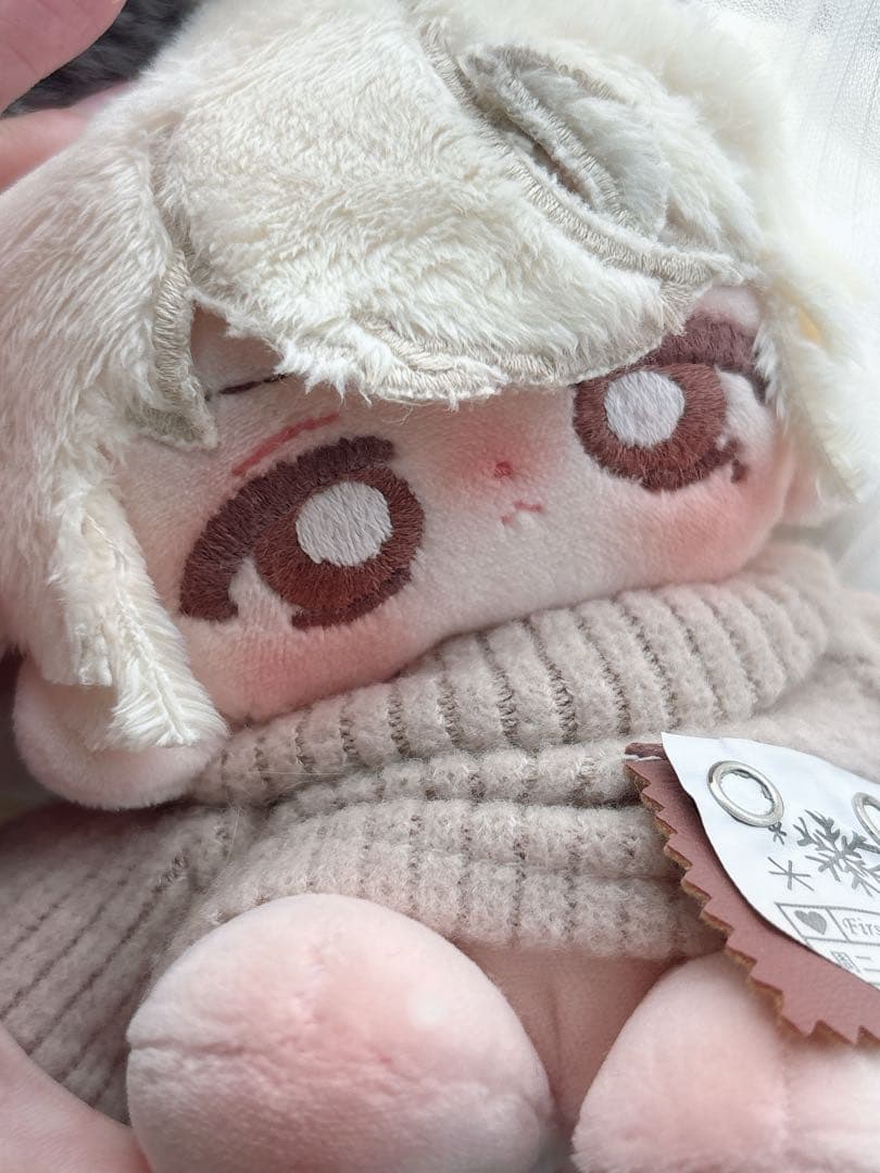 ゆ*⭕様 自作ぬいぐるみ　15cm 犬　骨あり