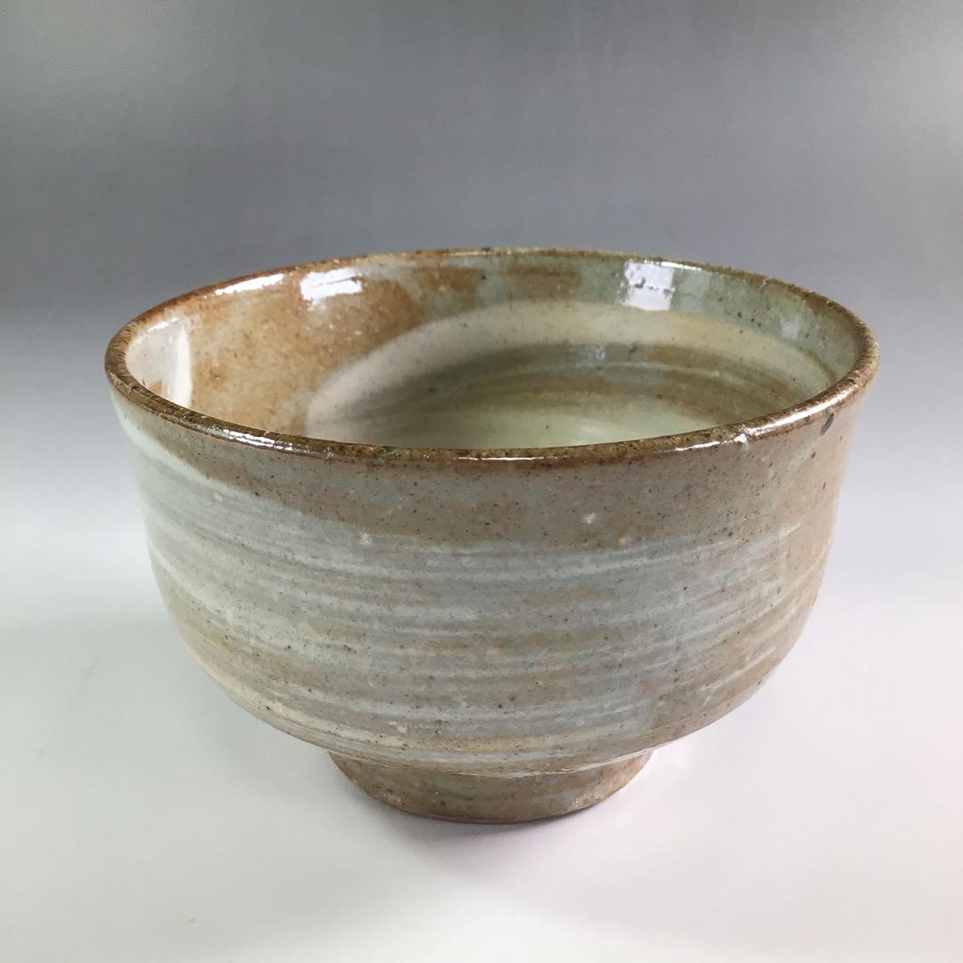 Ｒ６３９　茶碗　『高麗焼』『李方子　楽善斎造』『刷毛目茶碗』　共箱　茶道具