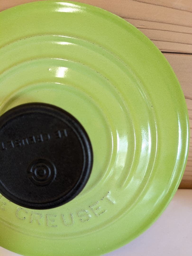 ル・クルーゼ　Le　Creuset ココット・ロンド　グリーン　14cm