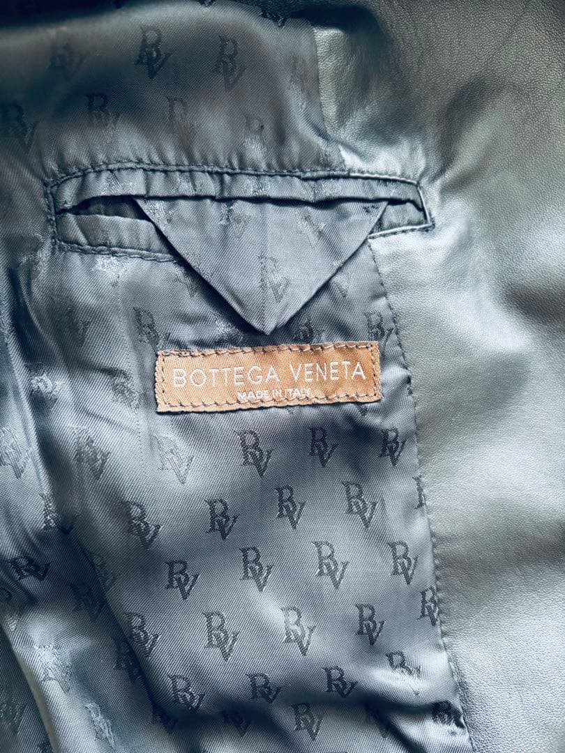 BOTTEGAVENETAボッテガヴェネタ イントレチャートライダースジャケット