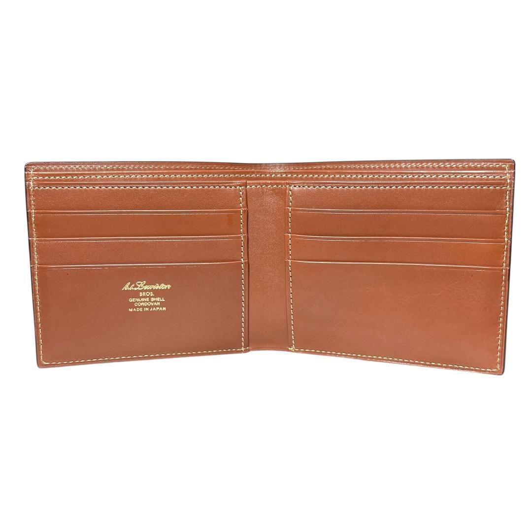 ALDEN代理店 KTルイストン シェルコードバン 純札入れ 財布 薄いブラウン