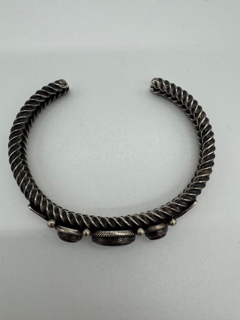 Navajo:ナバホ族 Donovan Cadman作 3連ターコイズ バングル