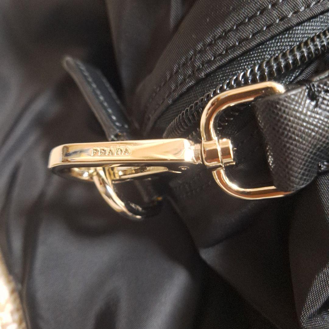 和人岸野　PRADA ボストンバッグ　黒