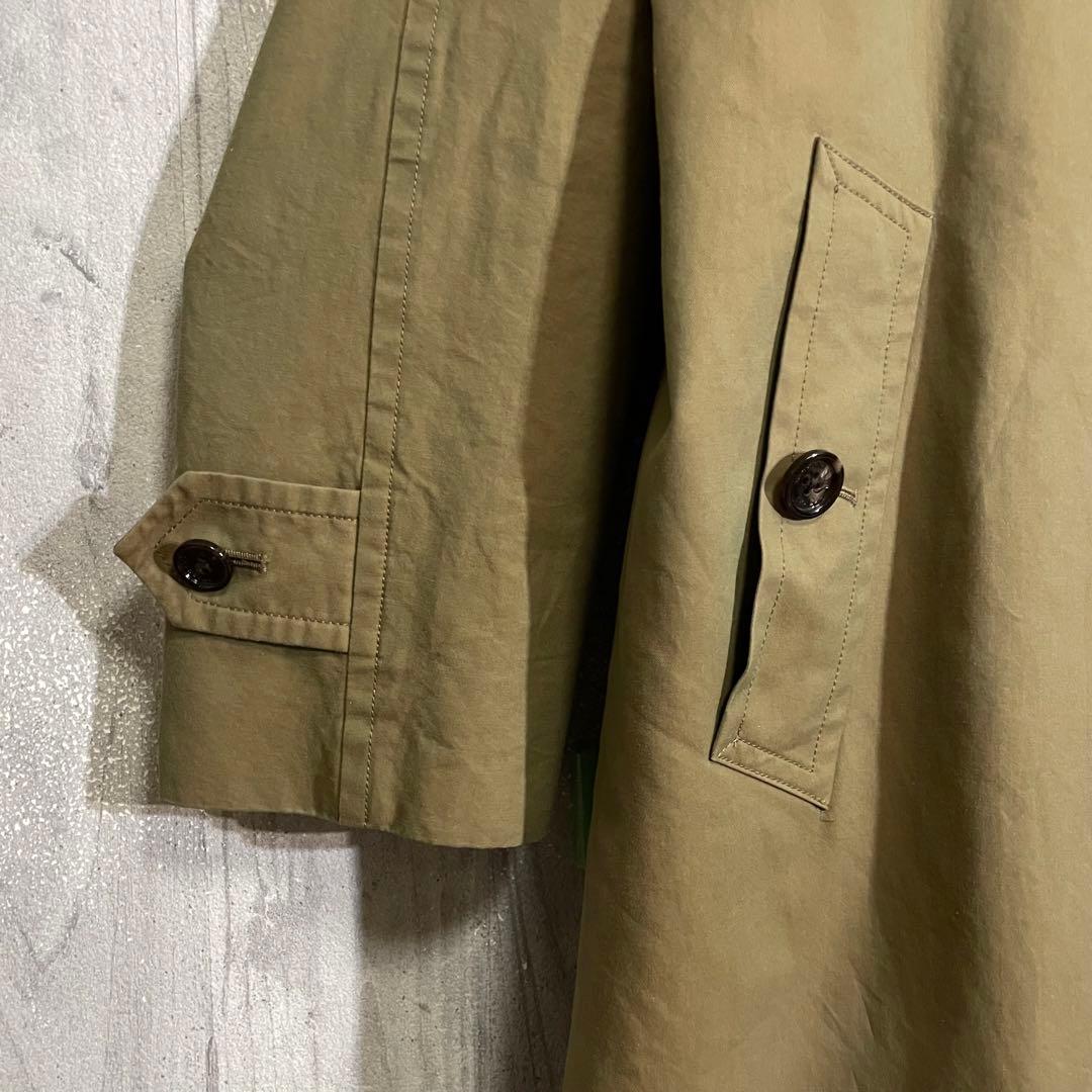 【ウールライナー付】バーバリー　裏地ノバチェック　ステンカラーコート　L