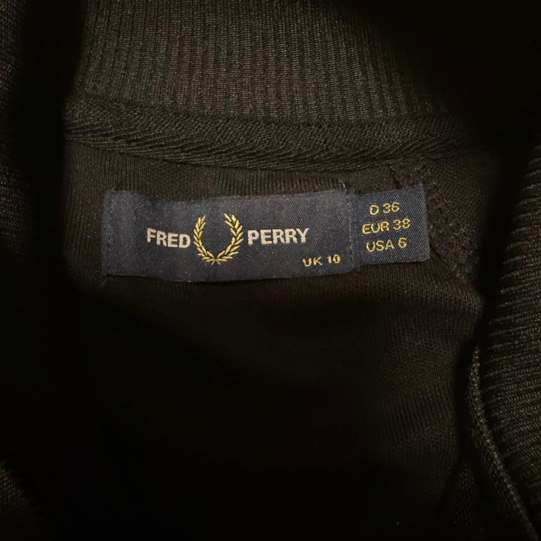 FRED PERRY 黄色 チェック ジャージ パーカー サイズ10