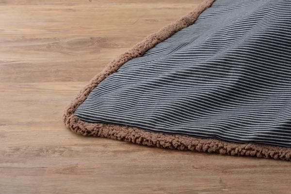 おしゃれ ふかふか かわいい 暖かい 長方形 こたつ布団 ストライプ