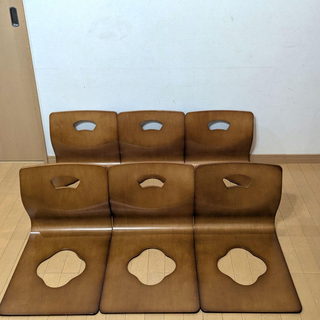 シンプルライフ 曲げ木椅子 6脚セット 曲げ椅子 イス