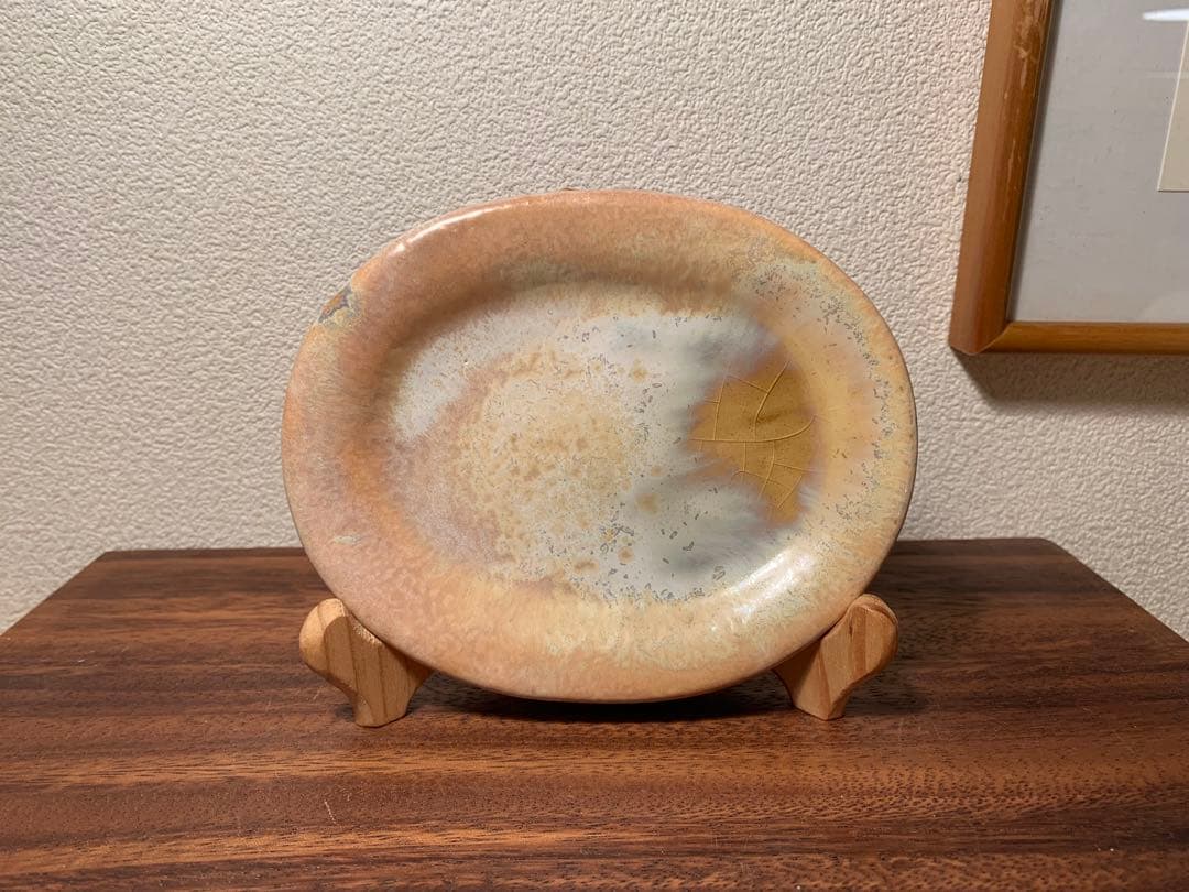 レア 入江佑子 オーバル皿 人気作家