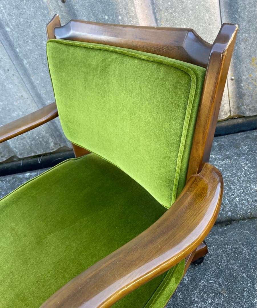 稀少/カリモク/コロニアル/デスクチェア/アームチェア/回転椅子/椅子/④