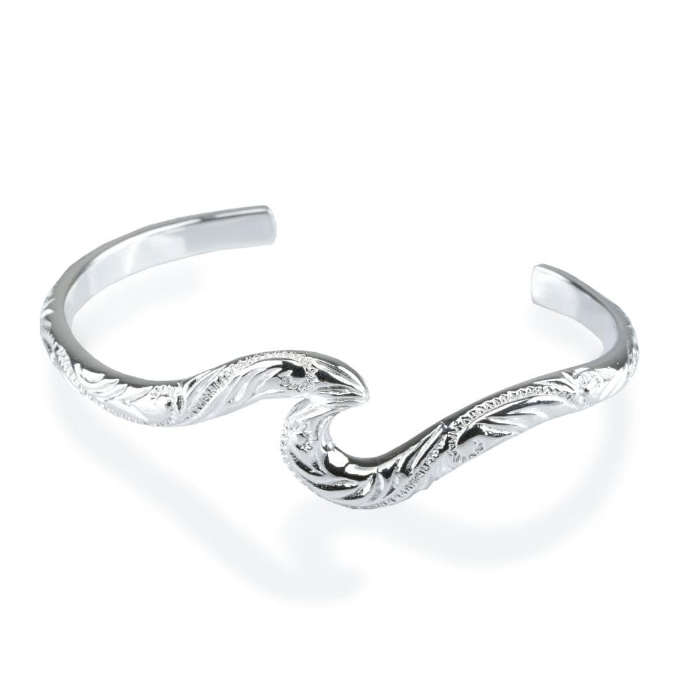 ハワイアンジュエリー シルバー バングル メンズ 925 ブレスレット ライト