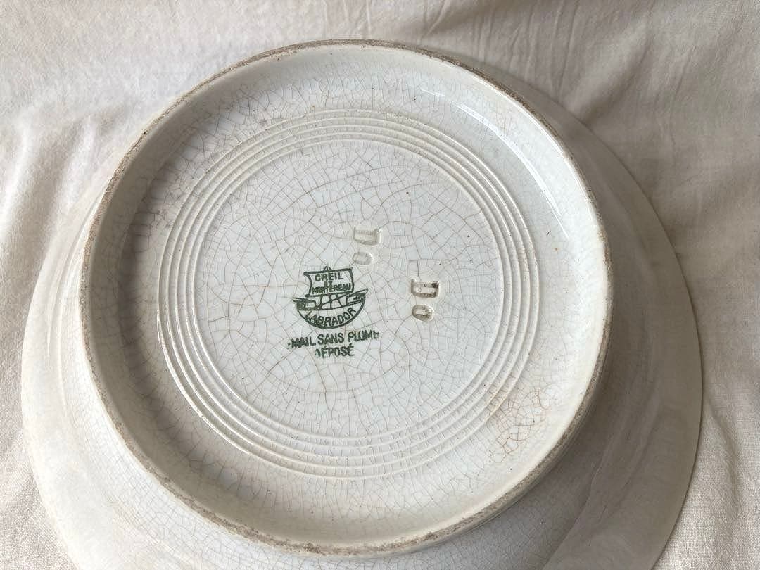 フランスアンティーク　クレイユモントロー　ラブラドールシリーズ　サラディエール