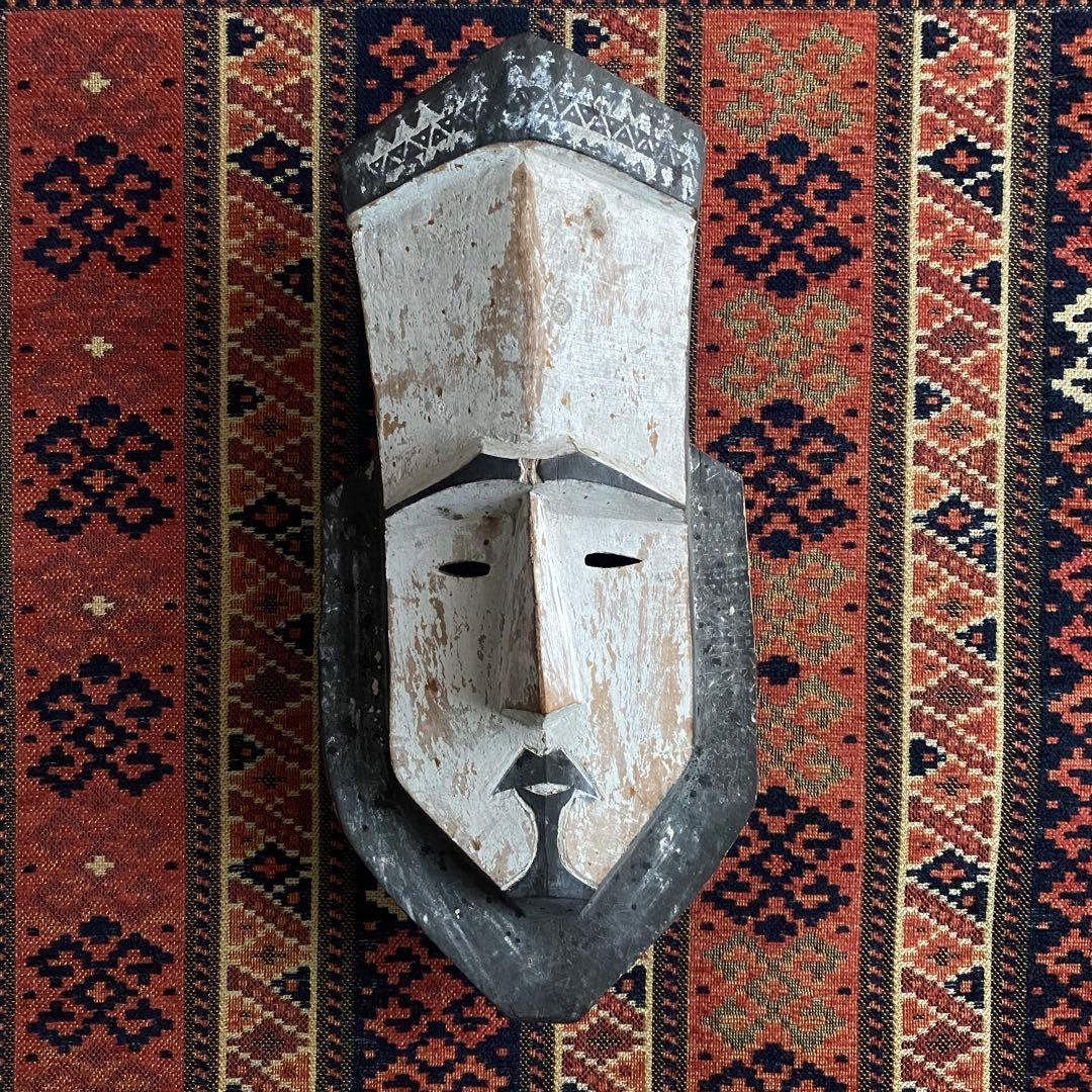 タプアヌマスク　タプアヌ　ミクロネシア　木製彫刻　民藝　古美術　プリミティブ