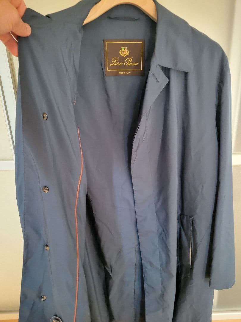 美品 Loro Piana ナイロン トレンチコート 46/M レインコート