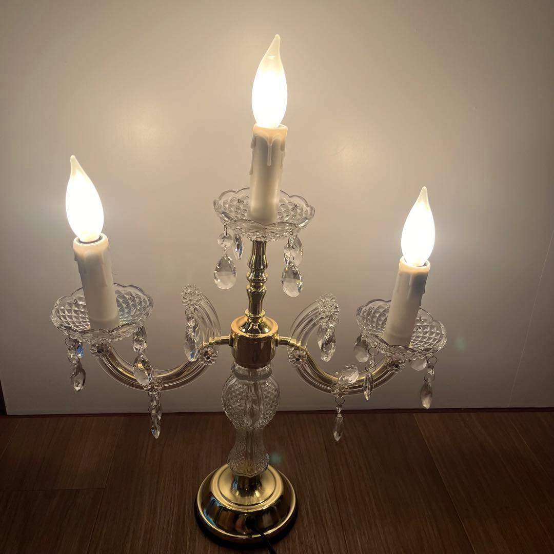 お値下中 アンティークライト　 タッチセンサーライト キャンドル型シャンデリア