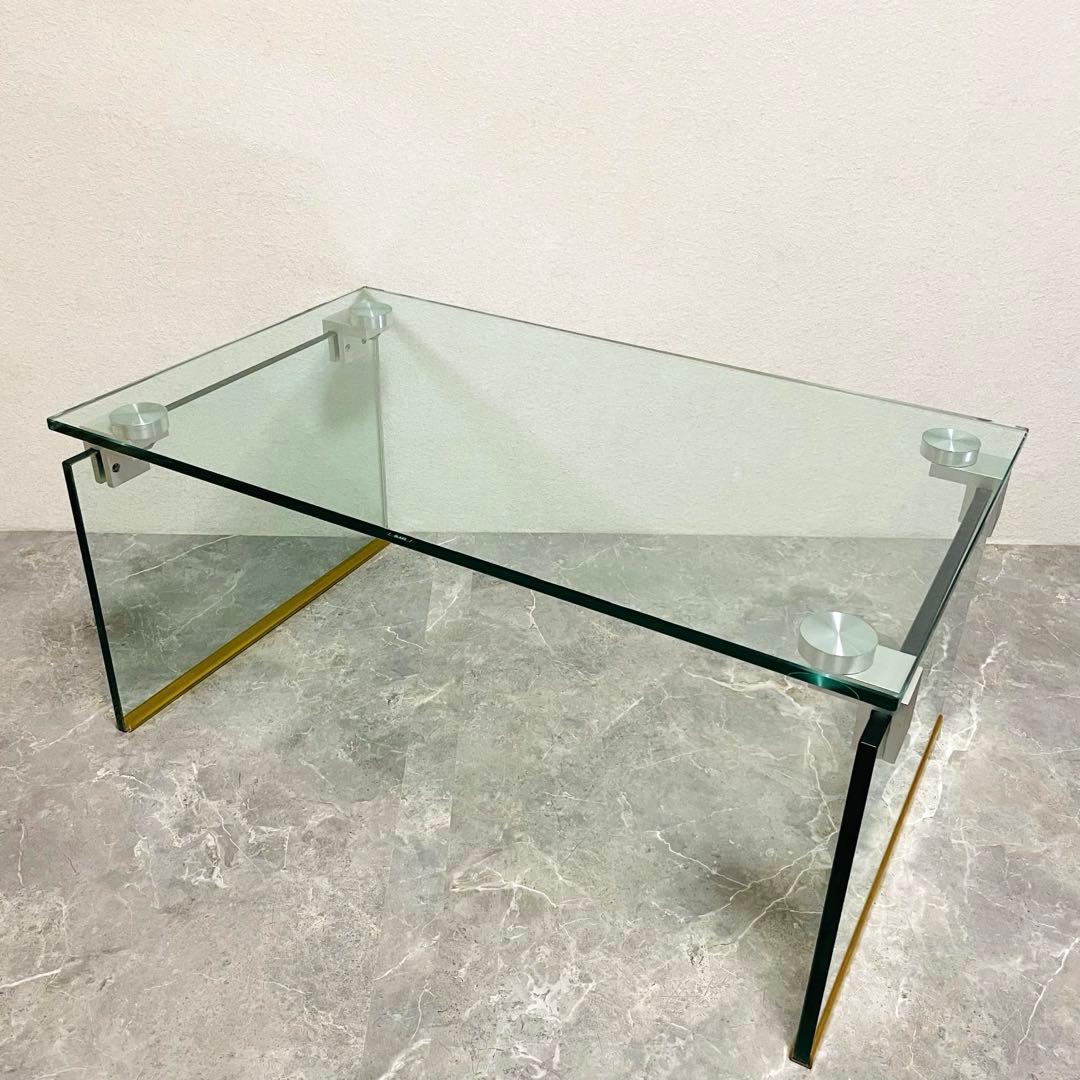 フランフラン　サローネ　コーヒーテーブル　ガラステーブル　クリアテーブル