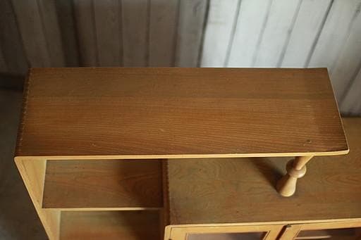 ガラス戸棚×収納棚×小引き出し2段