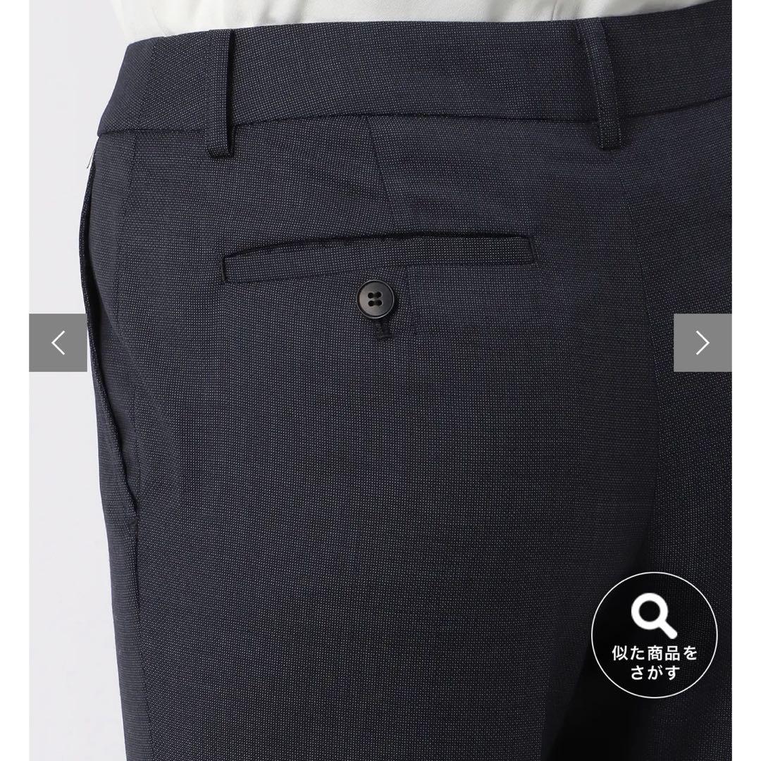 REDA SUPER110'S ウール　ピンドットパンツスーツ　ネイビー　38