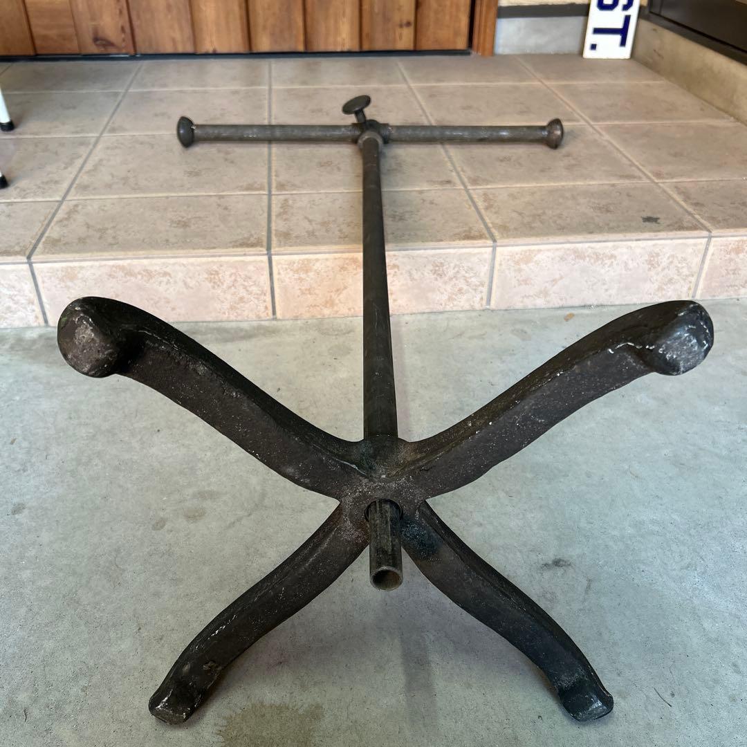 ヴィンテージ アイアン T字ハンガーラック インダストリアル シャビー 無骨