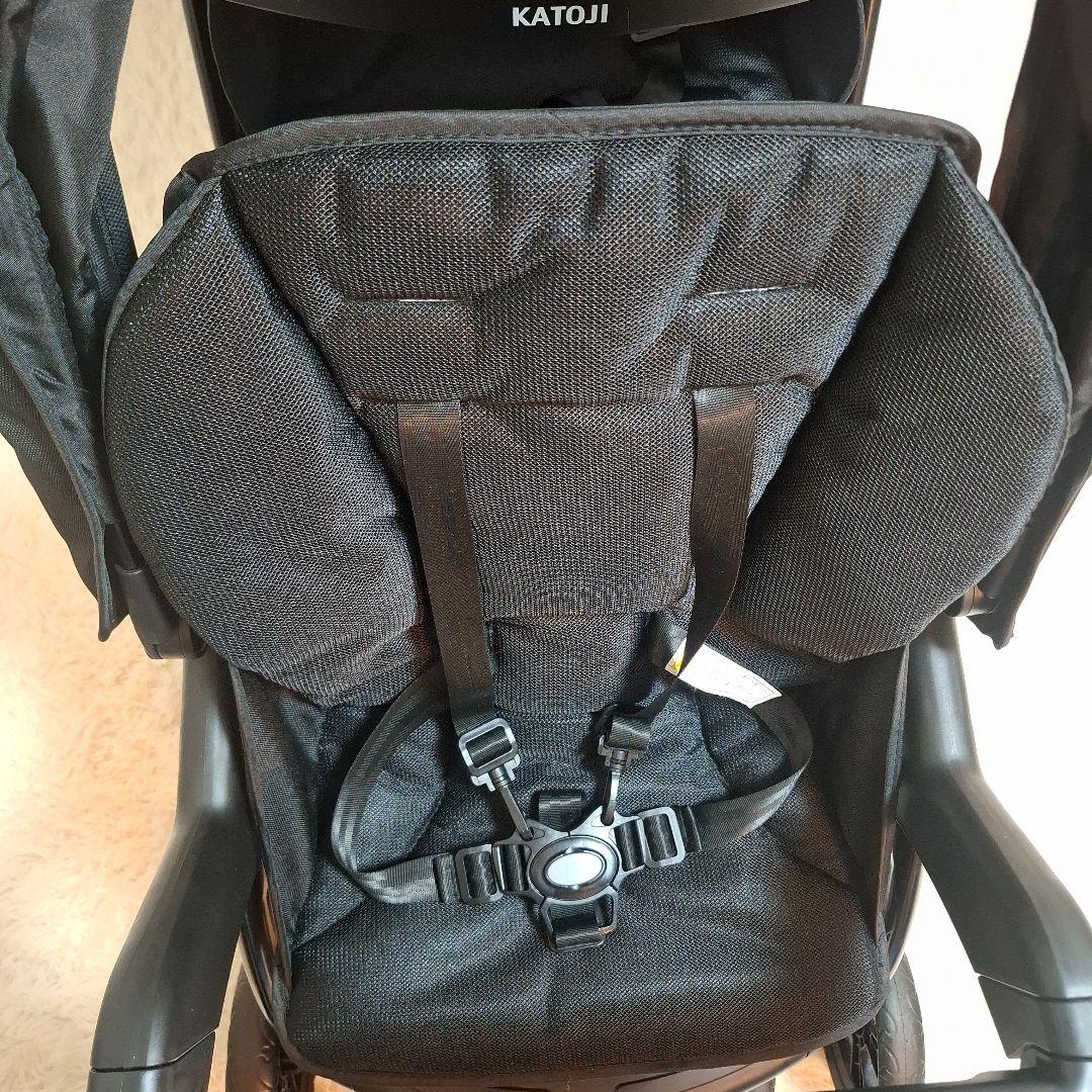 【極美品】KATOJI ふたりでゴー デラックス 二人乗り ベビーカー ブラック
