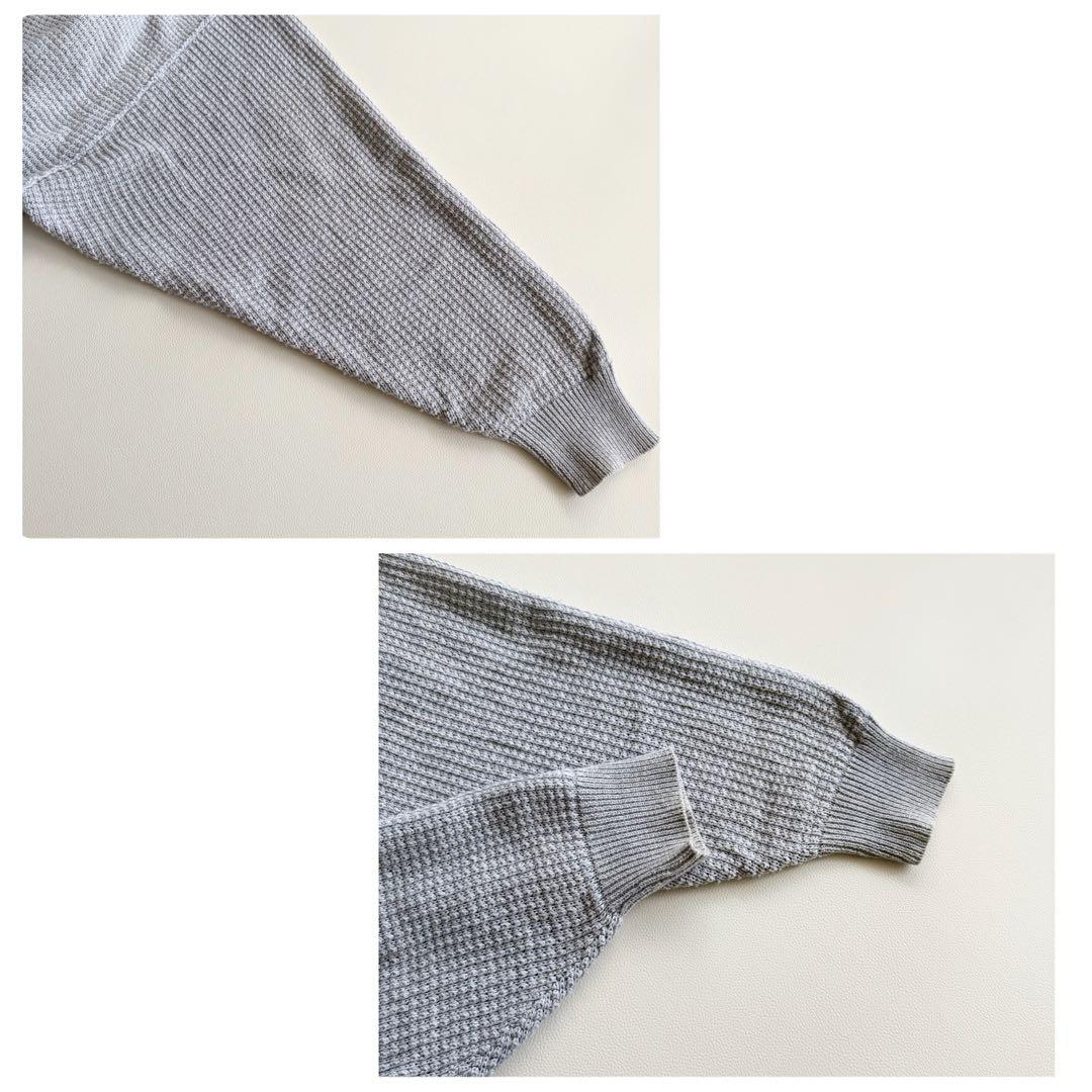 22SS 【ロトル】別注 1LDK ワッフルコットンカーディガン グレー 3